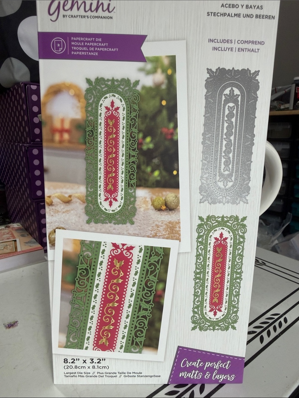 Crafters Companion Holly and Berries Nesting Die